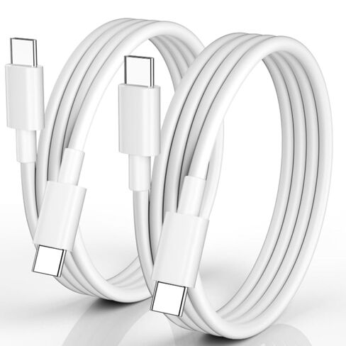 2 Pack for USB C to USB C Cable（3.3ft + 5ft），Type-C 60W Fast Charging Cable, Nylon Braided, for Home/Office/Travel, Compatible with iPhone 17/16/15, MacBook, Samsung, iPad, Laptop in Saudi Arabia