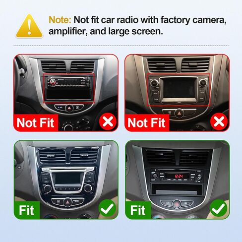 2+64G 9-inch Android 14 Car Stereo for Hyundai Verna Accent Solaris 2010-2016 IPS Touchscreen Screen Car Radio with WiFi 6 Carplay & Android Auto Support Backup Camera GPS FM Navi Bluetooth 5.4 SWC in Saudi Arabia