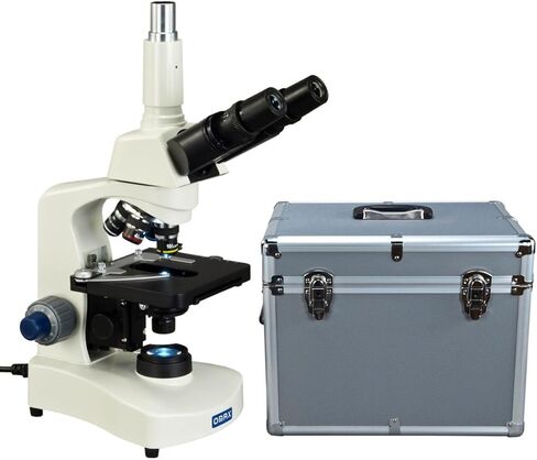 OMAX 40X-2000X Trinocular Compound LED Siedentopf Microscope with Aluminum Carrying Case in Saudi Arabia