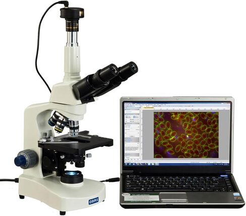 OMAX 40X-2000X Darkfield Trinocular Compound Siedentopf LED مجهر مع كاميرا رقمية 3 ميجابكسل in Saudi Arabia