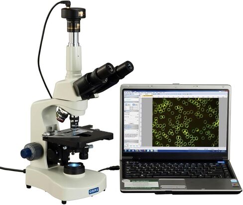 OMAX 40X-2000X Trinocular Compound Siedentopf LED Microscope+Dry Darkfield Condenser+1.3MP Camera in Saudi Arabia