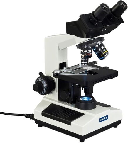 OMAX 40X-1600X Compound Binocular Biological Microscope with Replaceable LED Light in Saudi Arabia