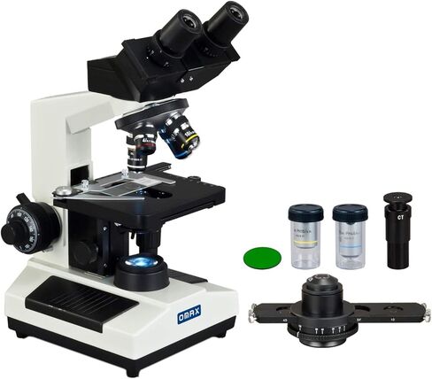 OMAX 40X-2000X Binocular Laboratory Compound LED Microscope with Phase Contrast Kit in Saudi Arabia