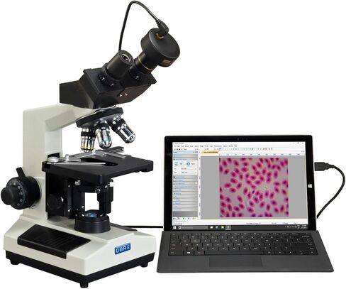 OMAX 40X-2000X Phase Contrast Binocular Compound LED Microscope + 5MP Camera in Saudi Arabia