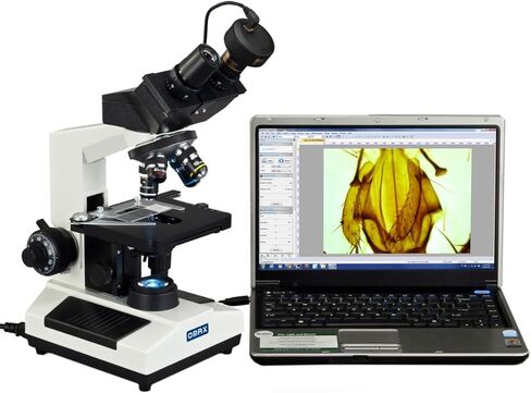 OMAX 40X-2000X مجهر LED ثنائي العينين مع كاميرا رقمية USB بدقة 9 ميجابكسل in Saudi Arabia