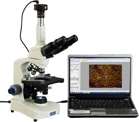 OMAX 40X-2000X Darkfield Trinocular Compound Siedentopf LED Microscope with 10MP Digital Camera in Saudi Arabia