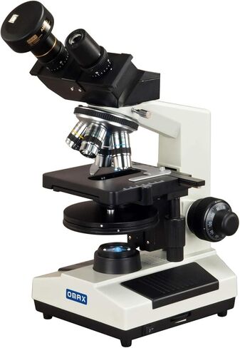 OMAX 40X-2000X Binocular Compound LED Microscope with Plan Phase Contrast Kit and 10MP USB Camera in Saudi Arabia
