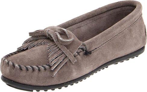 Minnetonka Women's Kilty Suede Hardsole Moccasin in Kuwait