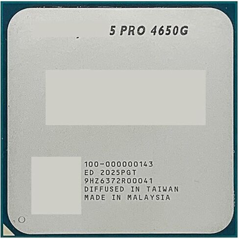 5 PRO 4650G N R5 3.7 جيجا هرتز ستة النواة اثني عشر موضوع 65 واط معالج وحدة المعالجة المركزية L3 = 8 متر 100-000000143 المقبس AM4 in Saudi Arabia