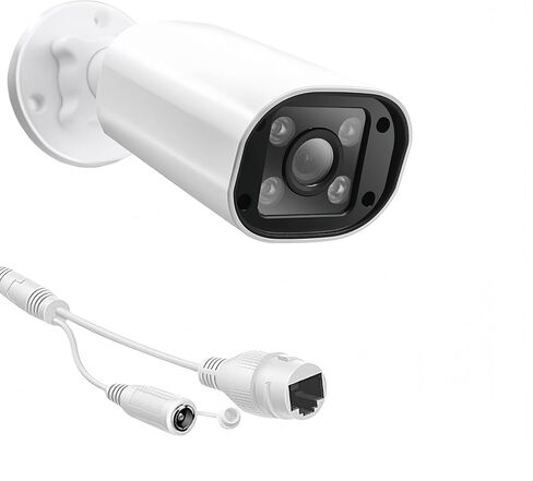 كاميرا مراقبة Tangxi 4MP PoE IP مع 4 مصابيح LED، زاوية واسعة 105، تسجيل 24/7، مقاومة للماء IP66، ميكروفون مدمج، رؤية ليلية ملونة وكشف حركة AI in Kuwait