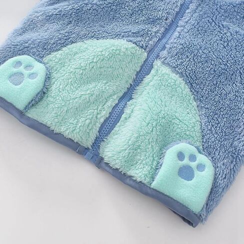 Toddler Baby Boy Girl Fleece Jacket Animal-shaped Hooded Zipper Long Sleeve Warm Winter Outerwear Coat in Saudi Arabia