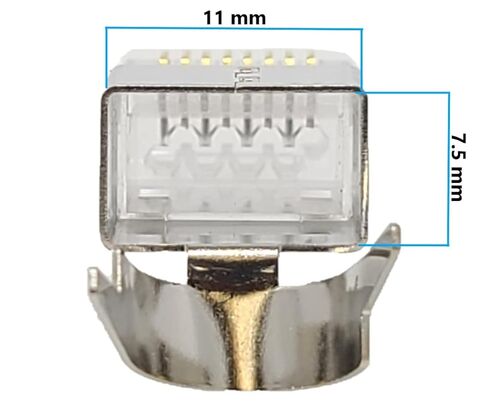 1000ft CAT6e Shielded Solid Copper Direct Burial Outdoor Ethernet Cable (23AWG, Black) with 20 Shielded RJ45 Connectors (TR4-560EBDB-7SC) in Saudi Arabia