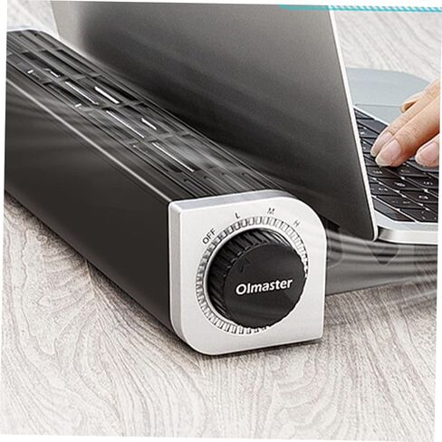 Lurrose Usb Laptop Cooler Adjustable Desktop Fan with Laptop Holder Efficient Cooling Radiator for Notebooks Compact Black Design for Use in Saudi Arabia