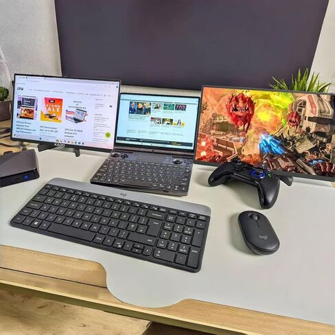 Kado Portable Monitor 15.6'' FHD 1080p Ergo Stand Set, USB-C HDMI Gaming Monitor Ultra-Slim IPS Display, External Monitor 180° Kickstand Wall/Arm Mount for Laptop PC Phone Mac Xbox PS4/PS5 Switch in Saudi Arabia