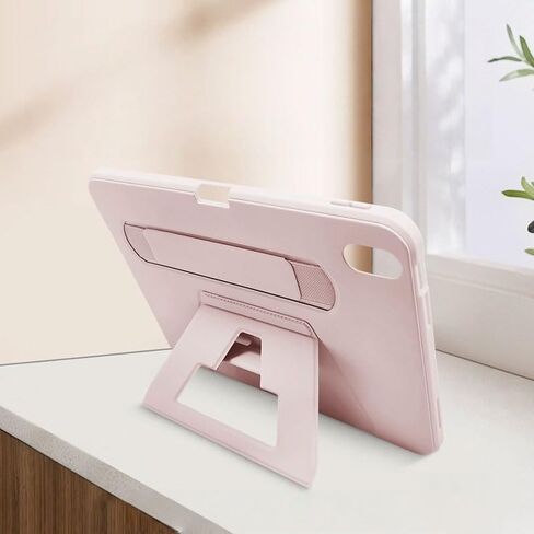 حافظة لجهاز iPad Pro مقاس 11 بوصة 2020/2021/2022، غطاء حماية مع حامل قابل للطي وهيكل صلب وزوايا رؤية ثابتة للكتابة والمشاهدة، وردي in Saudi Arabia