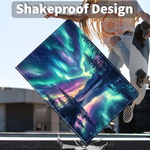 حافظة لجهاز Kindle Paperwhite الجيل الثاني عشر مقاس 7 بوصات وغطاء حماية من جلد البولي يوريثان إصدار ColorSoft Signature Edition مع خاصية النوم/الاستيقاظ التلقائي لجهاز Kindle Paperwhite 2024 - أضواء شمالية جميلة in Kuwait
