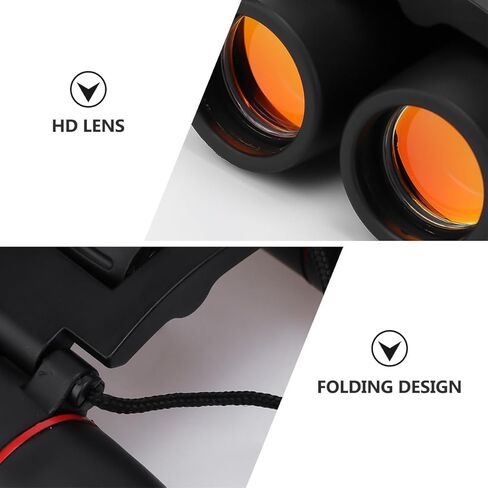 Operitacx Compact 30x60 Folding Binoculars for Concert and Bird Watching, High Power Mini Outdoor Binoculars with Black Sturdy Design for Travel and Hiking in Saudi Arabia