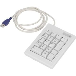 aqxreight 17 Key Numeric Keypad Mechanical Linear Action Switch USB Wired Splashproof Numeric Keypad for Laptop Desktop PC Play Mechanical Plug Keyboard Plug Linear 17 Key in Saudi Arabia
