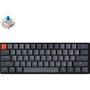 Keychron K12 60% Layout Hot-Swappable Bluetooth Wireless/USB Wired Mechanical Keyboard with Gateron G Pro Blue Switch RGB Backlit, Compact 61-Key Computer Gaming Keyboard Compatible with Mac Windows in Kuwait