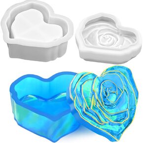Resin Jar Molds, Jar Silicone Mold with Lids, Jewelry Storage Box Molds for Trinket Storage Container Box for Epoxy Resin Casting Home Decor in Kuwait