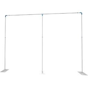 حامل قوس زفاف قابل للتعديل بارتفاع 5-9.8أقدام من الفولاذ المقاوم للصدأ يدعم خلفية الحفلات مع ثبات قوي لتزيين المنزل in Kuwait