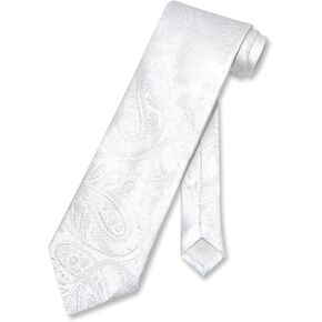 Vesuvio Napoli NeckTie BLACK Color Paisley Design Men's Neck Tie in Kuwait