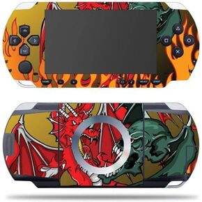 ملصق غطاء لاصق واقٍ من الفينيل من Mightyskins متوافق مع جهاز Sony PSP - Dragon Breath in Kuwait