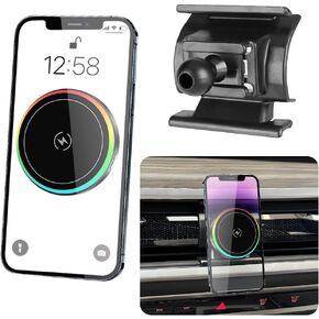 Car Magnetic Phone Mount for BMW X5 X5M 2024-2026 and X6 X6M 2024-2026 and BMW X7 2023 2024 2025 2026 Auto Accessories Best Cellphone Holder Fast 15W Wireless Charger Cell Phones Screen Stand in Kuwait