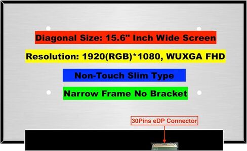 EM EMAJOR TECH New Screen Replacement for Lenovo IdeaPad 1 15ADA7 Type 82R1 1920X1080 FHD Non-Touch LCD LED Display with Set of Tape and Tools in Saudi Arabia