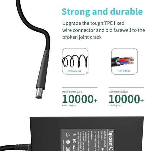 ROLADA 130W 19.5V 6.7A AC Adapter Charger Compatible with Dell Precision M Series Power Supply Cord in Saudi Arabia