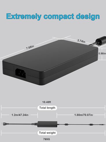240W AC Adapter Compatible with Dell G15 G16 G7 G5 Alienware m15 m17 15 17 x15 x16 x17 X51 M18x Precision 7510 7520 7670 7680 7710 7720 7730 3280 3550 3260 Laptop (Compatible 180W 150W 130W) in Saudi Arabia