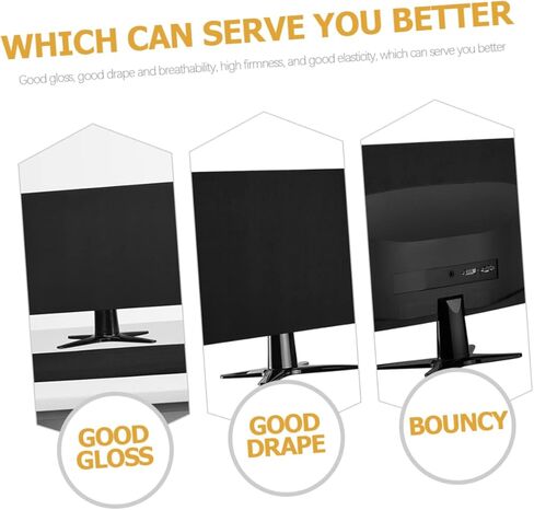 Elastic Stretch Cotton Computer Monitor Cover Screen Protective Dustproof Sleeve for Home Office Soft Fabric Dust Protective Case in Saudi Arabia