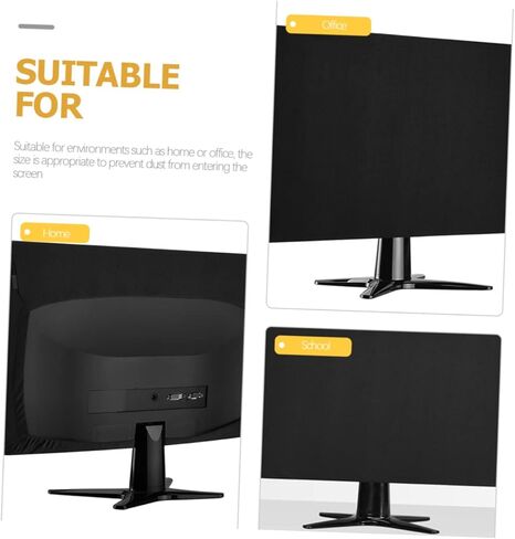 Elastic Stretch Cotton Computer Monitor Cover Screen Protective Dustproof Sleeve for Home Office Soft Fabric Dust Protective Case in Saudi Arabia