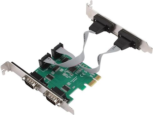 aqxreight Expansion Card Adapter Converter PCI E RS232 4 Port Serial Port 2 5Gb S Full Duplex Channel The Provide 16X RS 232 Pin PCI E Express Conforms to Supports Interface in Saudi Arabia