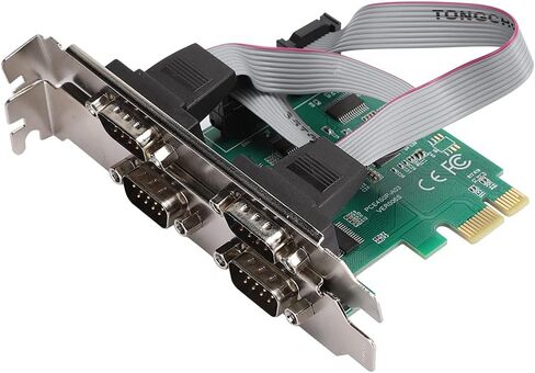 aqxreight Expansion Card Adapter Converter PCI E RS232 4 Port Serial Port 2 5Gb S Full Duplex Channel The Provide 16X RS 232 Pin PCI E Express Conforms to Supports Interface in Saudi Arabia