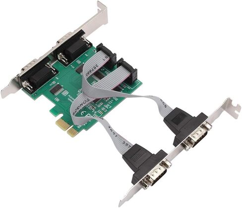 aqxreight Expansion Card Adapter Converter PCI E RS232 4 Port Serial Port 2 5Gb S Full Duplex Channel The Provide 16X RS 232 Pin PCI E Express Conforms to Supports Interface in Saudi Arabia
