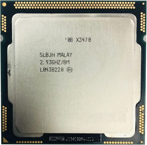 معالج وحدة المعالجة المركزية X3470 2.933 جيجا هرتز رباعي النواة ثماني الخيوط 95 وات 8 ميجا LGA 1156 in Saudi Arabia
