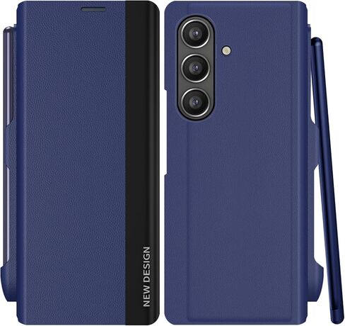 for Samsung Galaxy Z Fold 7 Case with S Pen and Built-in Screen Protector, Wireless Charging Holder Kickstand Full-Body Shockproof for Samsung Z Fold 7 5g Protective Cover Shell (Black) in Saudi Arabia