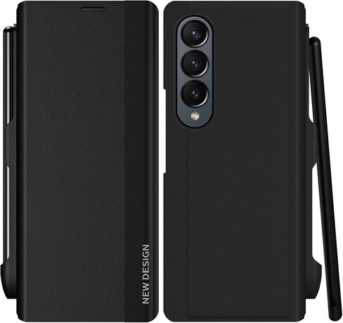 for Samsung Galaxy Z Fold 7 Case with S Pen and Built-in Screen Protector, Wireless Charging Holder Kickstand Full-Body Shockproof for Samsung Z Fold 7 5g Protective Cover Shell (Black) in Saudi Arabia