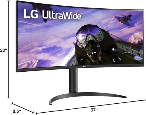 LG Electronics - شاشة LCD 34BR65F-B 34BR65F-B 34 فئة UW-FHD - قابلة للعرض بنسبة 21:9-34 - تقنية التبديل داخل الطائرة (IPS) - 2560 × 1080 - HDMI - DisplayPort in Saudi Arabia