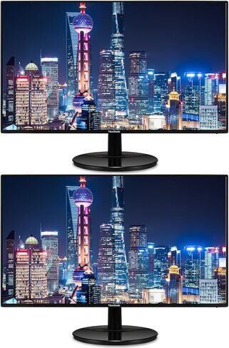 شاشة فيوسونيك VA2759-SMH مقاس 27 بوصة 1920 × 1080 عالية الدقة LCD IPS، حزمة من قطعتين مع إطار رفيع للغاية، FreeSync، العناية بالعين، HDMI، VGA، ومكبرات الصوت in Kuwait