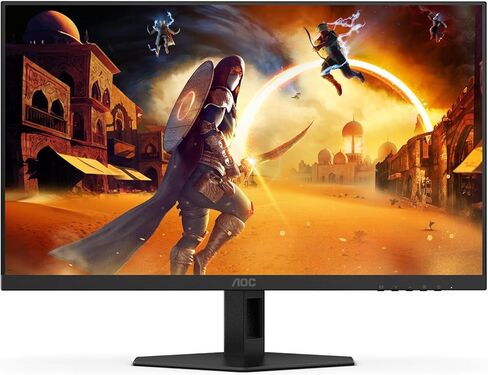 AOC 27G4 27 Inch Gaming Monitor 1920 x 1080 FHD IPS Panel, HDR10, 180Hz, Color Gamut-sRGB 121%, 1ms, G-Sync, HDMI 3.0 and Display Port Connectivity, Height Adjustable Stand (Renewed) in Saudi Arabia