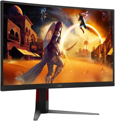 AOC 27G4 27 Inch Gaming Monitor 1920 x 1080 FHD IPS Panel, HDR10, 180Hz, Color Gamut-sRGB 121%, 1ms, G-Sync, HDMI 3.0 and Display Port Connectivity, Height Adjustable Stand (Renewed) in Saudi Arabia