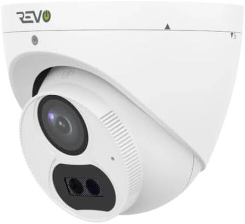 Revo Hybrid 8CH 4K Security System, 2TB Video Surveillance Grade HDD, 6X 4K Indoor/Outdoor IR Cameras with Built-in Microphone, Remote Viewing via Smartphone, PC and MAC (no Monthly fees) in Saudi Arabia
