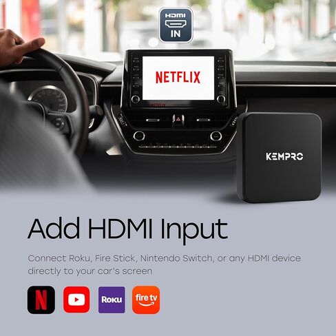 محول HDMI CarPlay اللاسلكي - مدخل HDMI لـ Watch Fire TV Stick، Switch & iPhone على شاشة السيارة، دونجل فيديو 2 في 1 لـ OEM Wired CarPlay USB A & C in Saudi Arabia