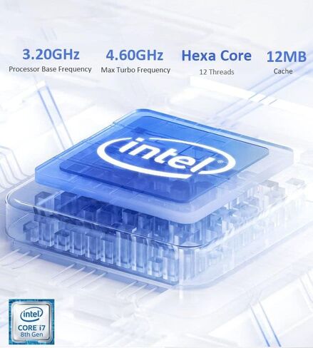 كمبيوتر مكتبي Dell OptiPlex 7070 SFF، Intel Hexa Core i7-8700 3.20 جيجا هرتز حتى 4.60 جيجا هرتز، 16 جيجا DDR4 Ram 512 جيجا NVMe M.2 SSD، AX210 مدمج WiFi 6E، Windows 11 Pro، لوحة مفاتيح وماوس لاسلكي (متجدد) in Kuwait