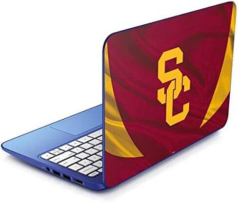 غلاف كمبيوتر محمول من Skinit متوافق مع Stream 11-d010nr 11.6in - تصميم جيرسي مرخص رسميًا من USC USC Trojans in Kuwait