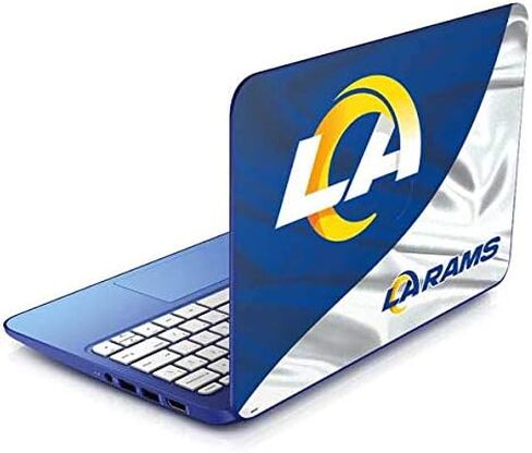 غلاف كمبيوتر محمول من Skinit متوافق مع Stream 11-d010nr 11.6in - تصميم علم NFL Los Angeles Rams مرخص رسميًا in Saudi Arabia