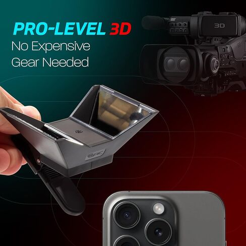 OPIC Smartphone 3D Stereoscopic Lens 3D Camera Stereo Photos Device for Phone, Tablet, Laptop – OPIC Spatial Clips on to Turn Your Device Into a 3D Camera for Photos, Videos and VR-Ready Memories in Saudi Arabia