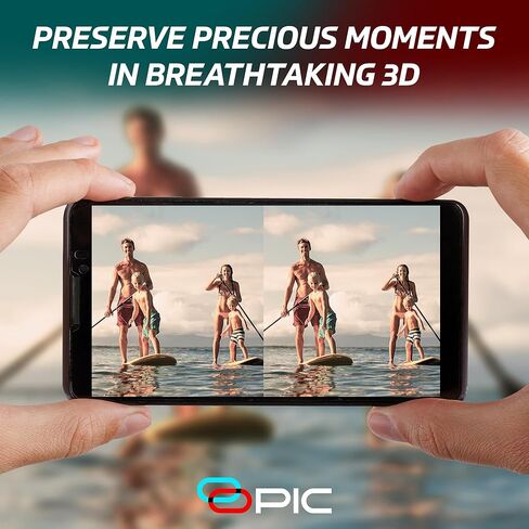 OPIC Smartphone 3D Stereoscopic Lens 3D Camera Stereo Photos Device for Phone, Tablet, Laptop – OPIC Spatial Clips on to Turn Your Device Into a 3D Camera for Photos, Videos and VR-Ready Memories in Saudi Arabia